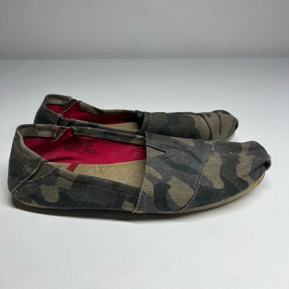 Faded glory Shoes Womens Sz 8 Camo Flats Comfort Slip On Casual